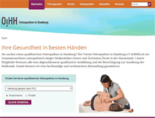Tablet Screenshot of osteopathen-in-hamburg.de